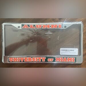 University of Miami Alumni Metal License Plate Frame